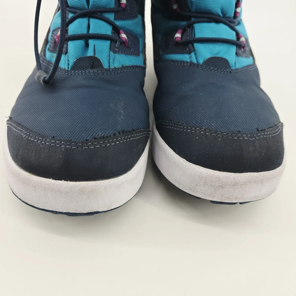 Merrell Kid's Snow Winter‎ Boots Bank 3.0 Waterproof Grey/Aqua Sz 6M Youth